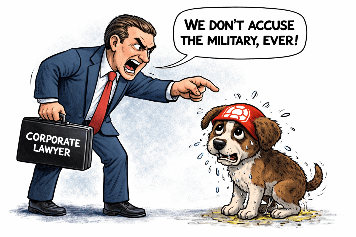 The Mother Corp…… or the scared little&nbsp;puppy.